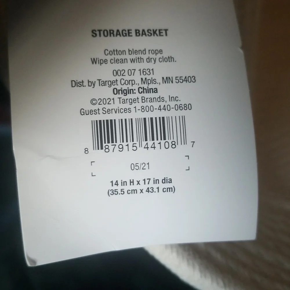 Decorative Coiled Rope Basket - Picture 8 of 12